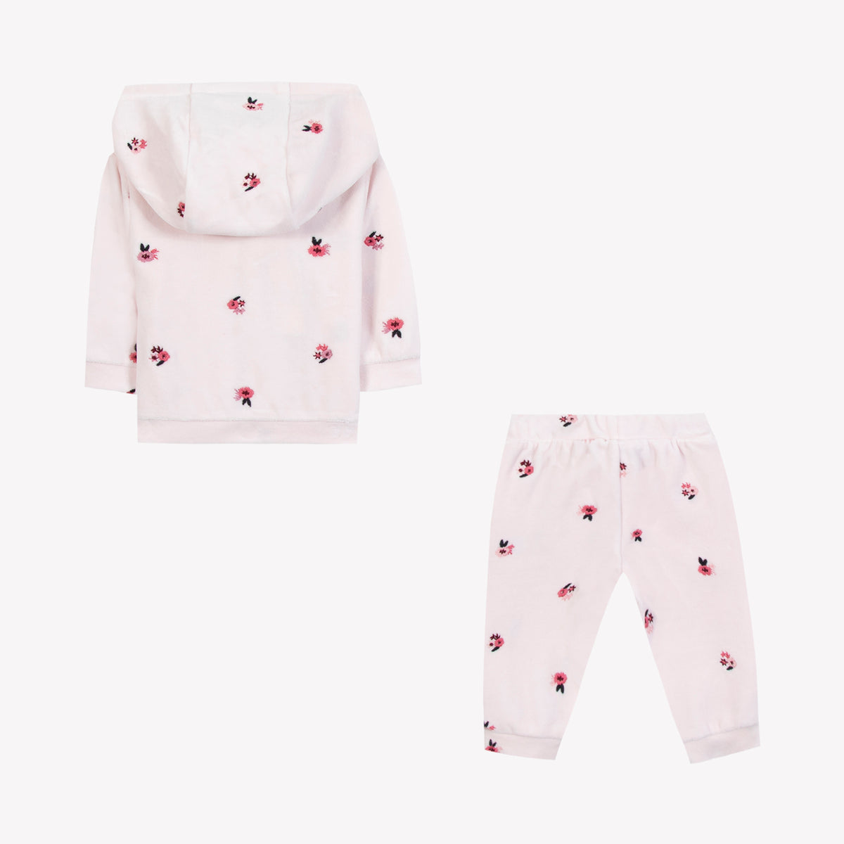 Ensemble jogging - Rose pâle velours