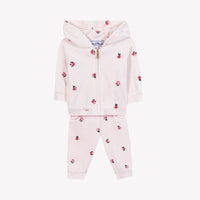Ensemble jogging - Rose pâle velours
