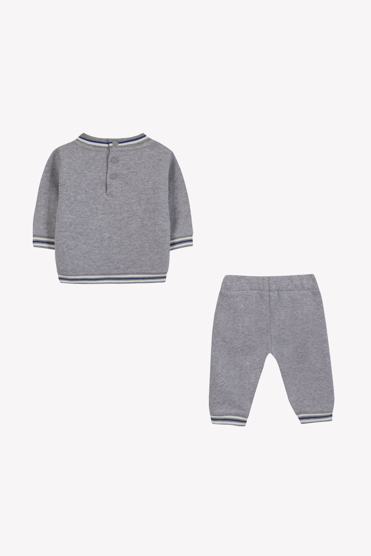 Ensemble jogging game on en coton - Gris chiné
