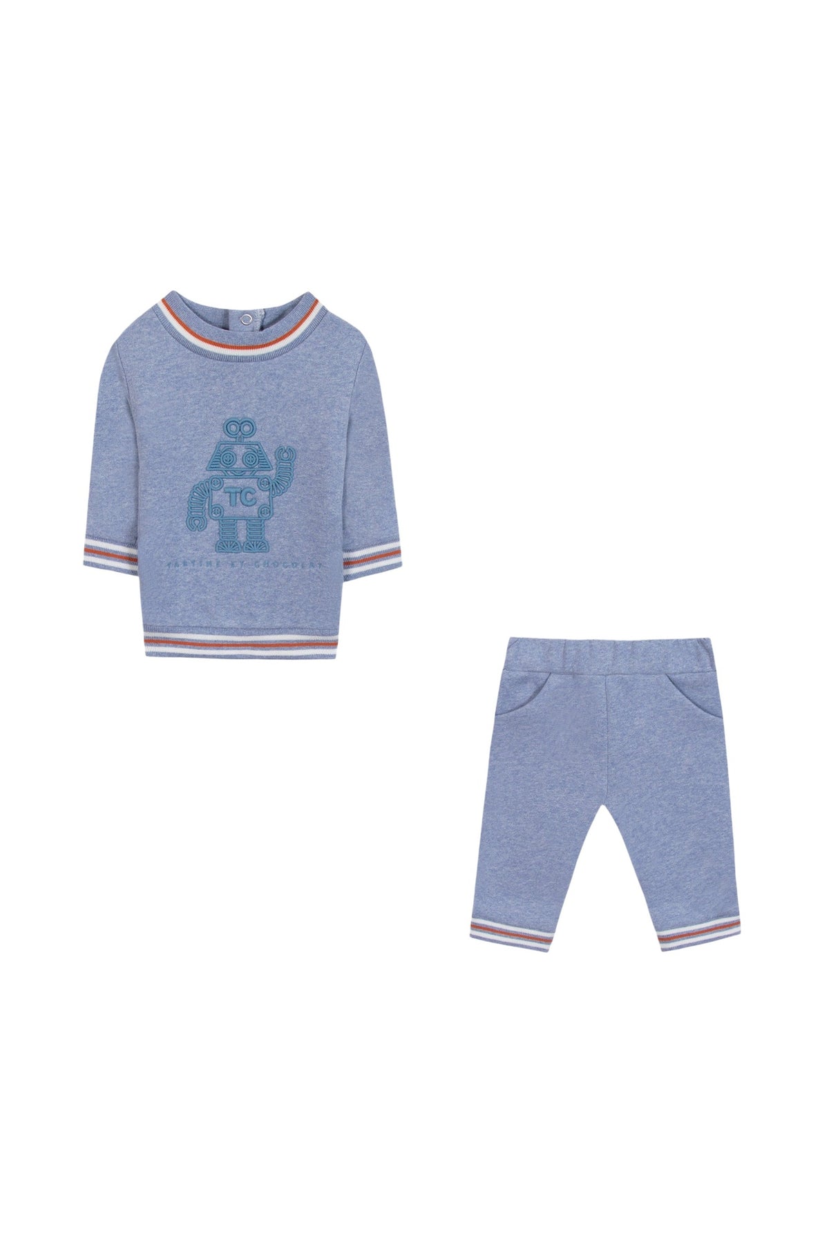 Ensemble jogging - Bleu grisé robot