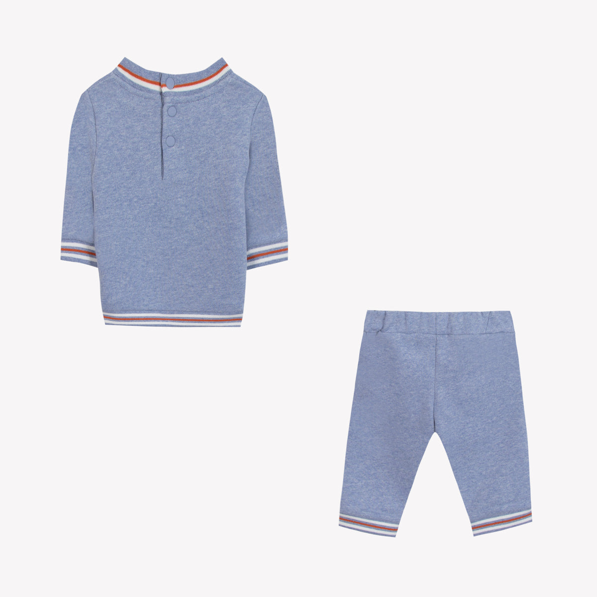 Bleu Grisé Chiné / Ensemble Jogging - Bleu Grisé Robot