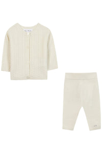 Ensemble long - Ecru torsades