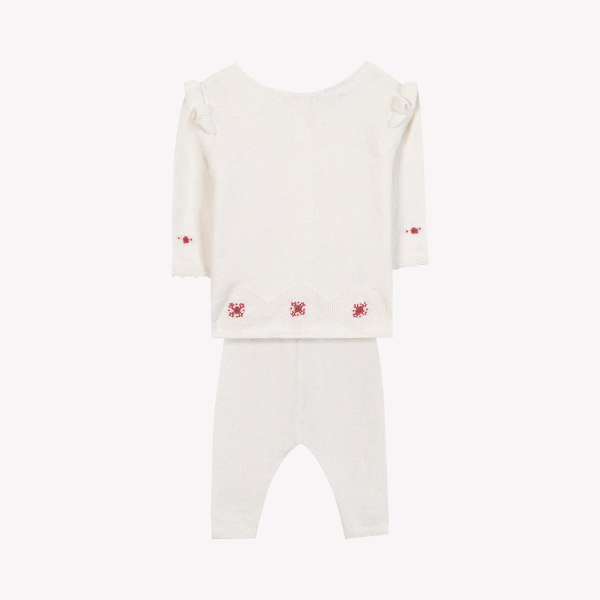 Nacre / Ensemble Long - Ecru Broderies