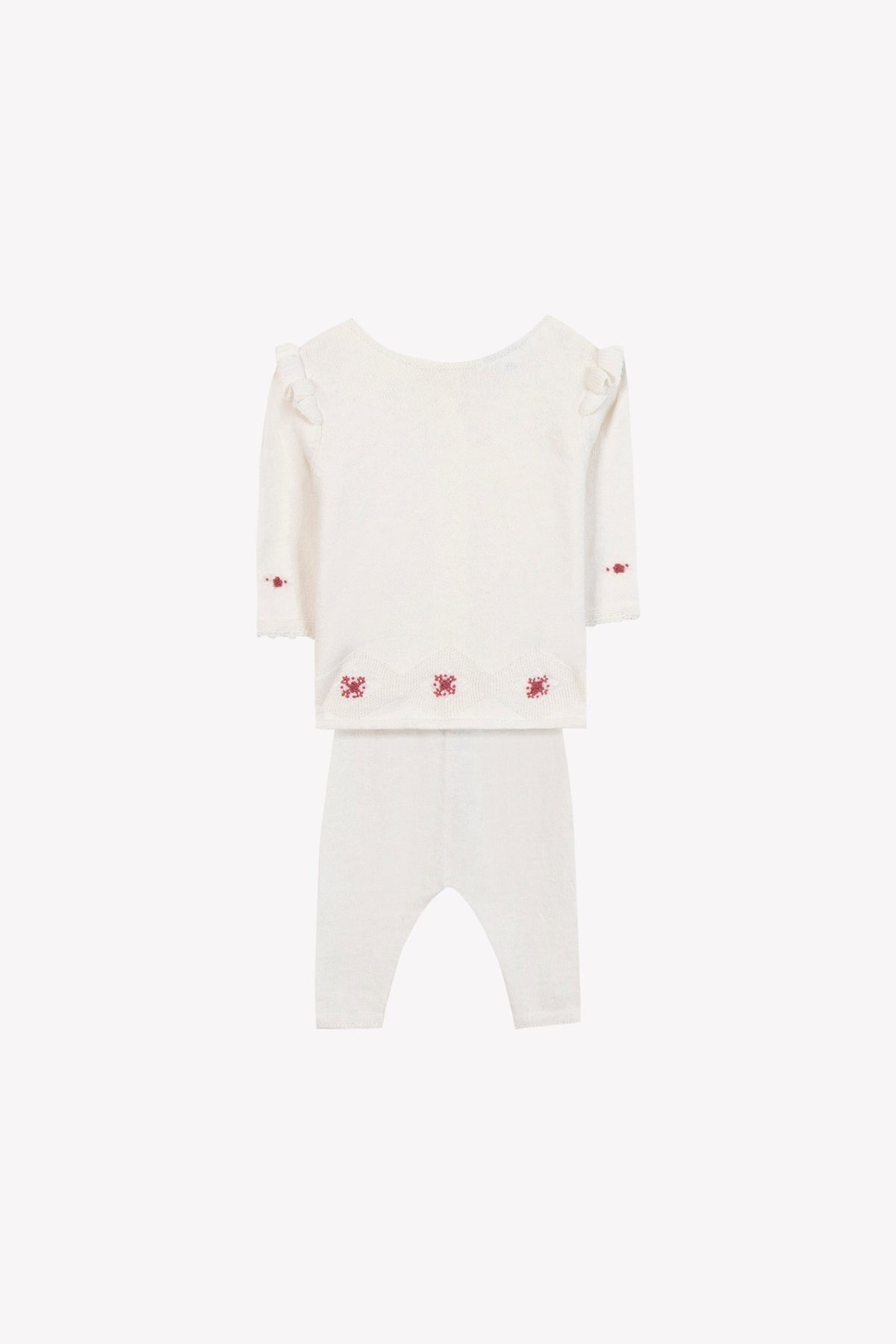 Ensemble long en coton - Nacre