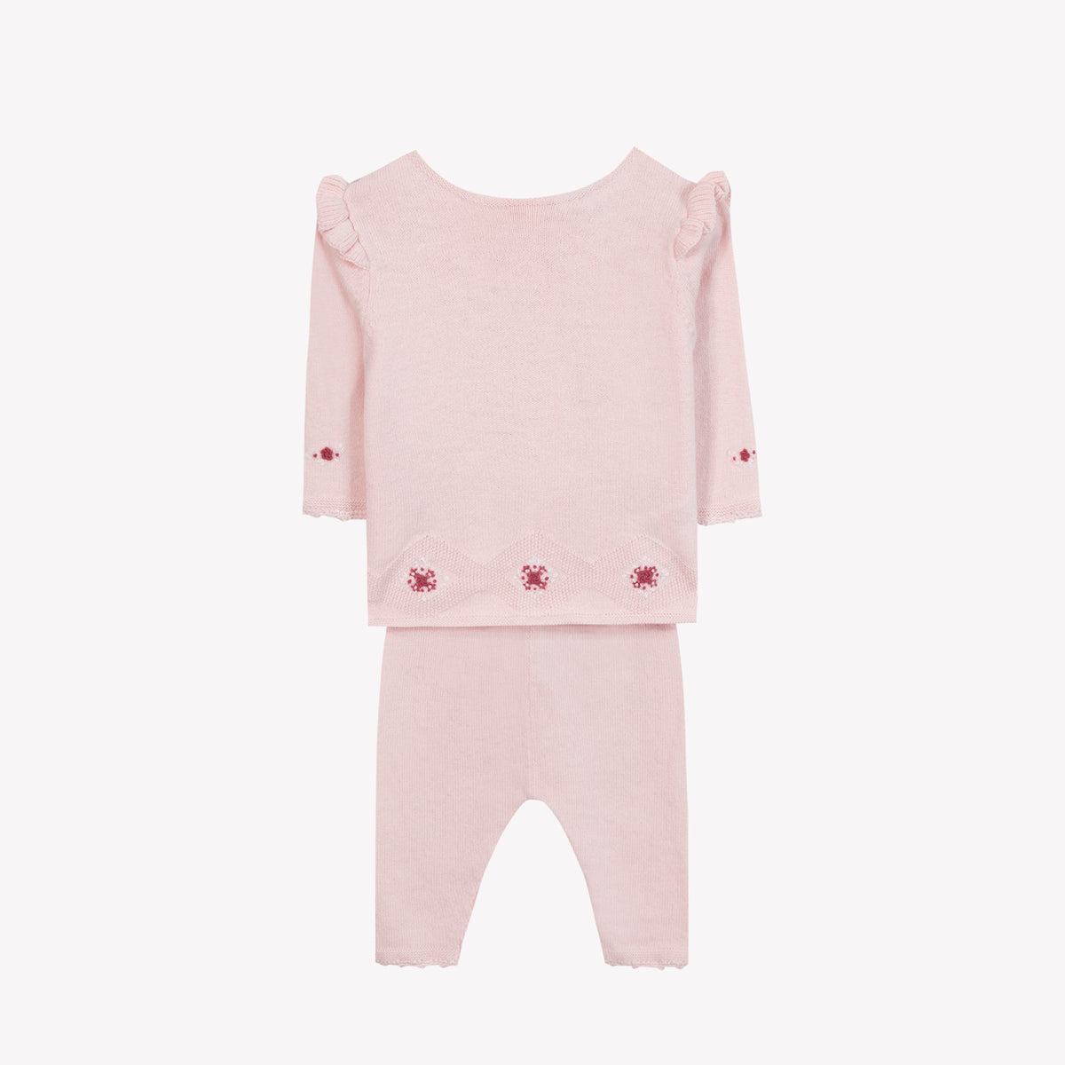 Rose Pâle / Ensemble Long - Rose Pâle Broderies