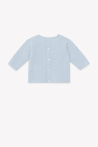 Bleu Céleste Chiné / Ensemble Long - Bleu Chiné