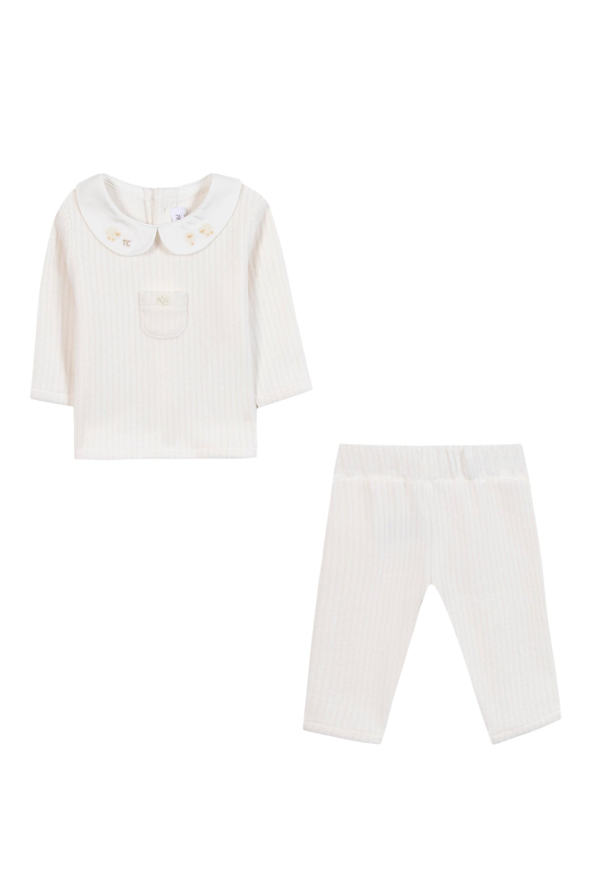 Ensemble long - Ecru velours