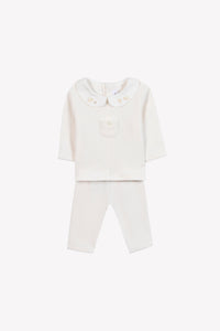 Ensemble long en cachemire
 - Nacre