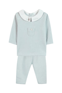 Ensemble long - Bleu velours