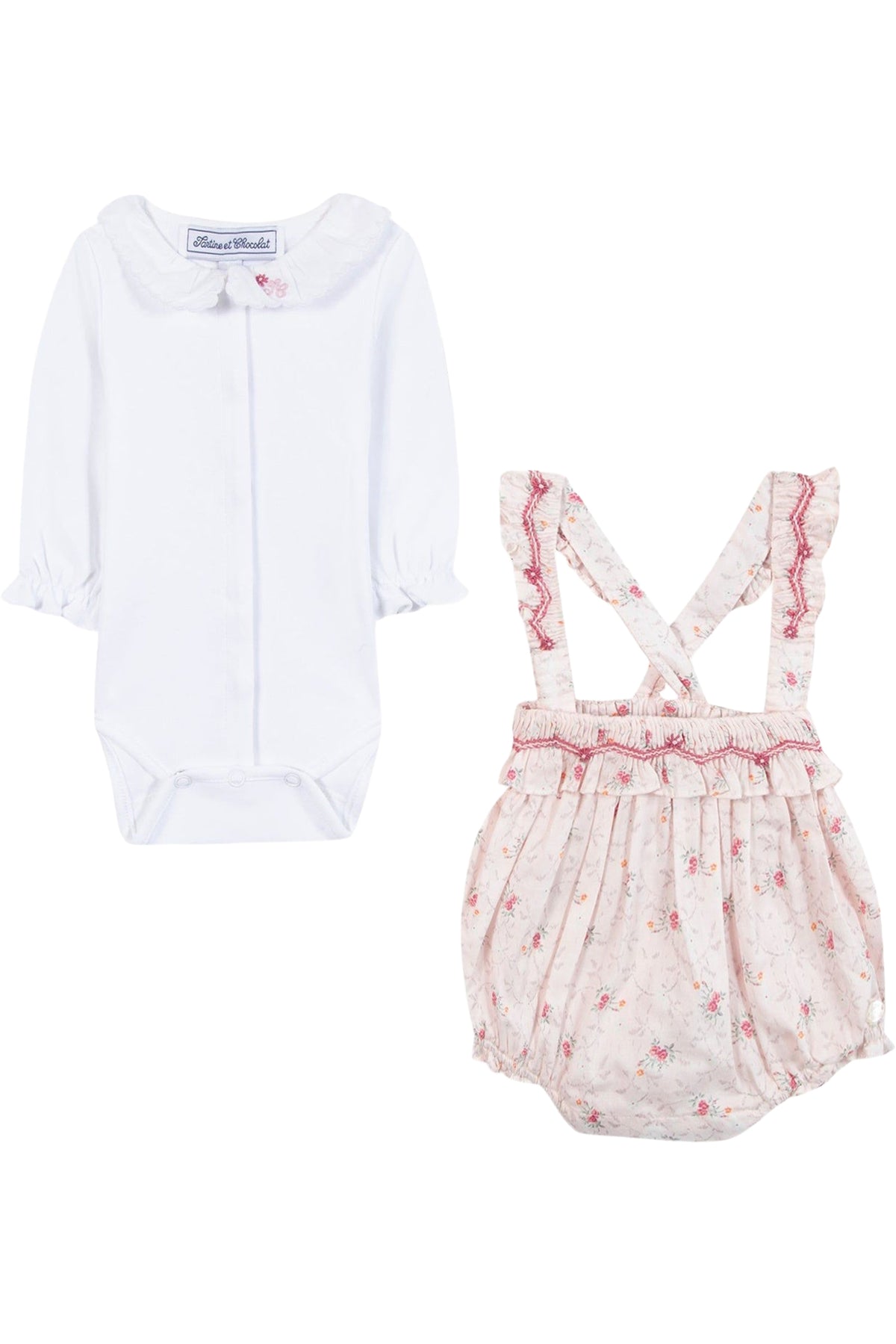 Ensemble court en coton - Nacre
