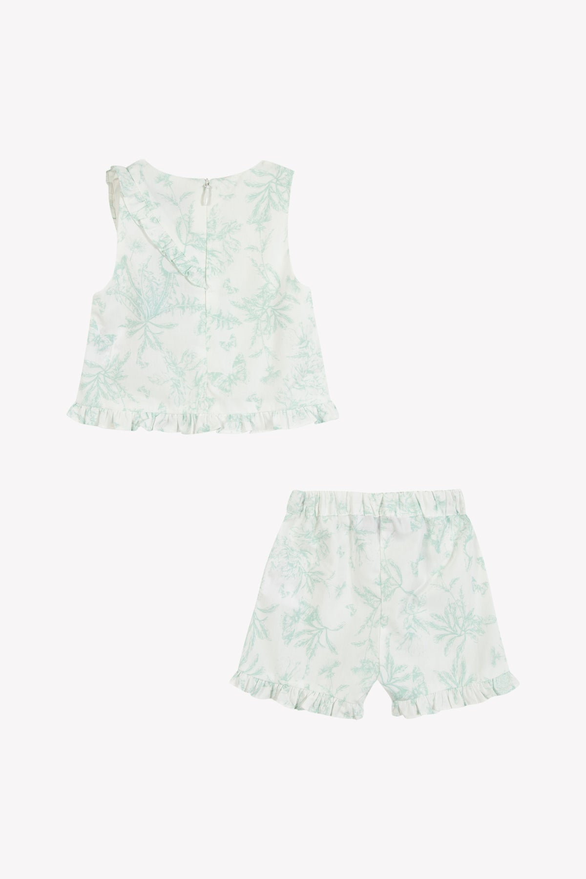 Vert D'Eau / Ensemble Court - Vert D'Eau Inspiration Toile De Jouy