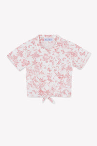 Ensemble court - Praline inspiration Toile de Jouy