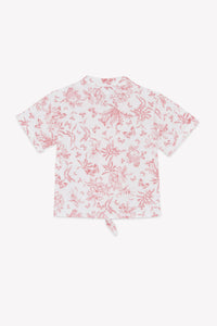 Ensemble court - Praline inspiration Toile de Jouy