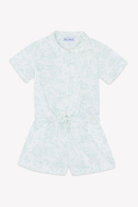 Ensemble court - Praline inspiration Toile de Jouy