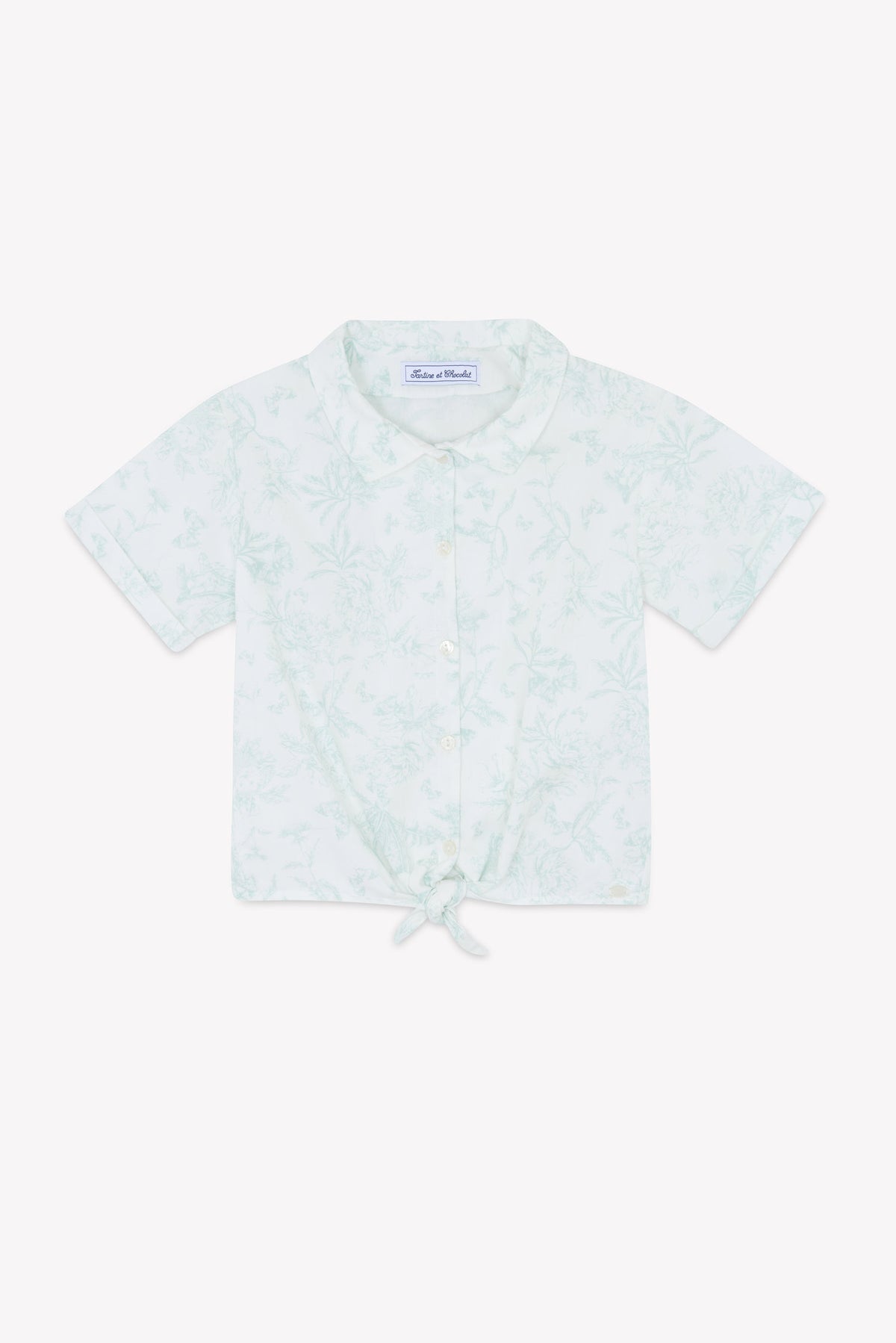 Ensemble court - Praline inspiration Toile de Jouy