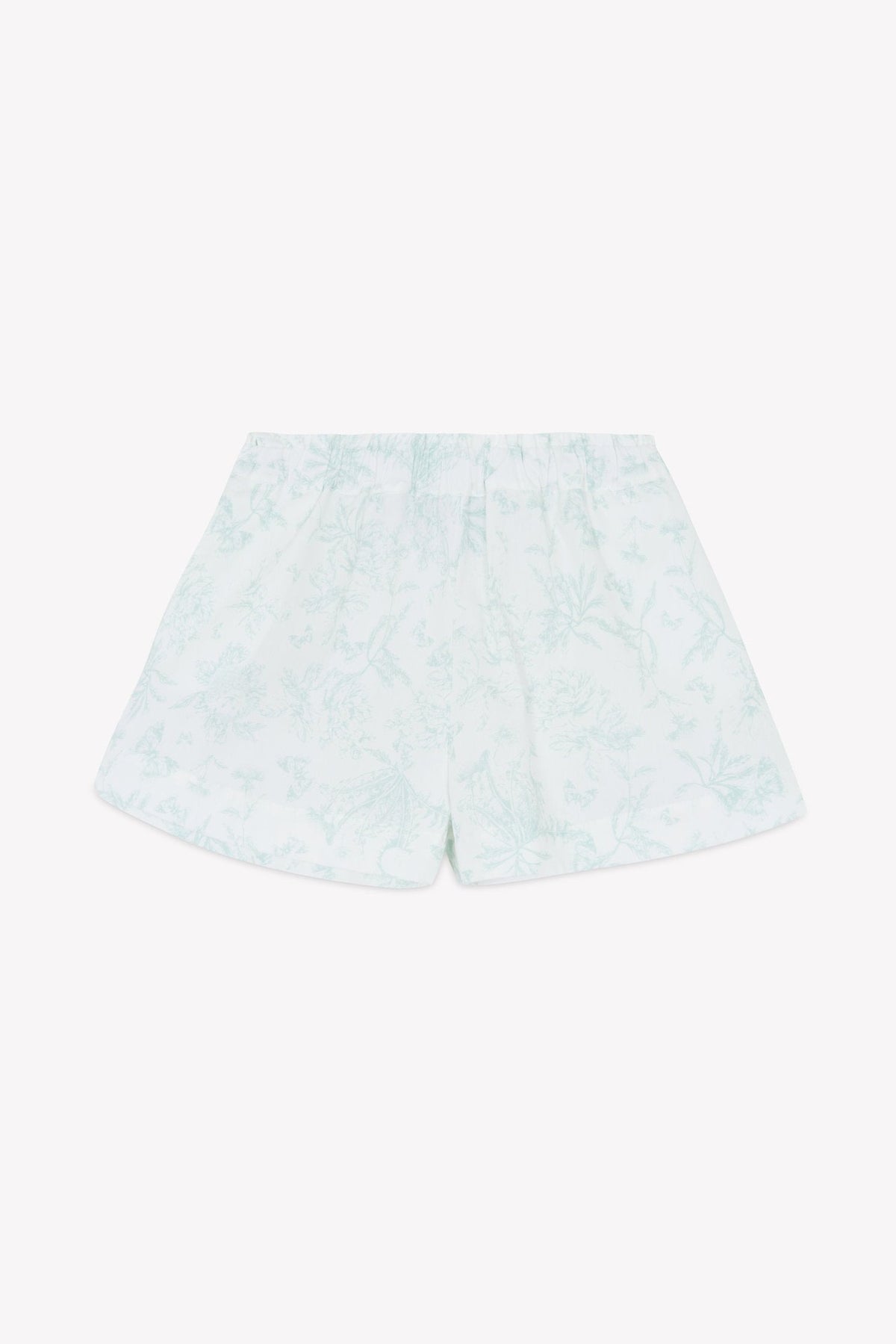 Ensemble court capsule estivale en coton - Vert d'eau