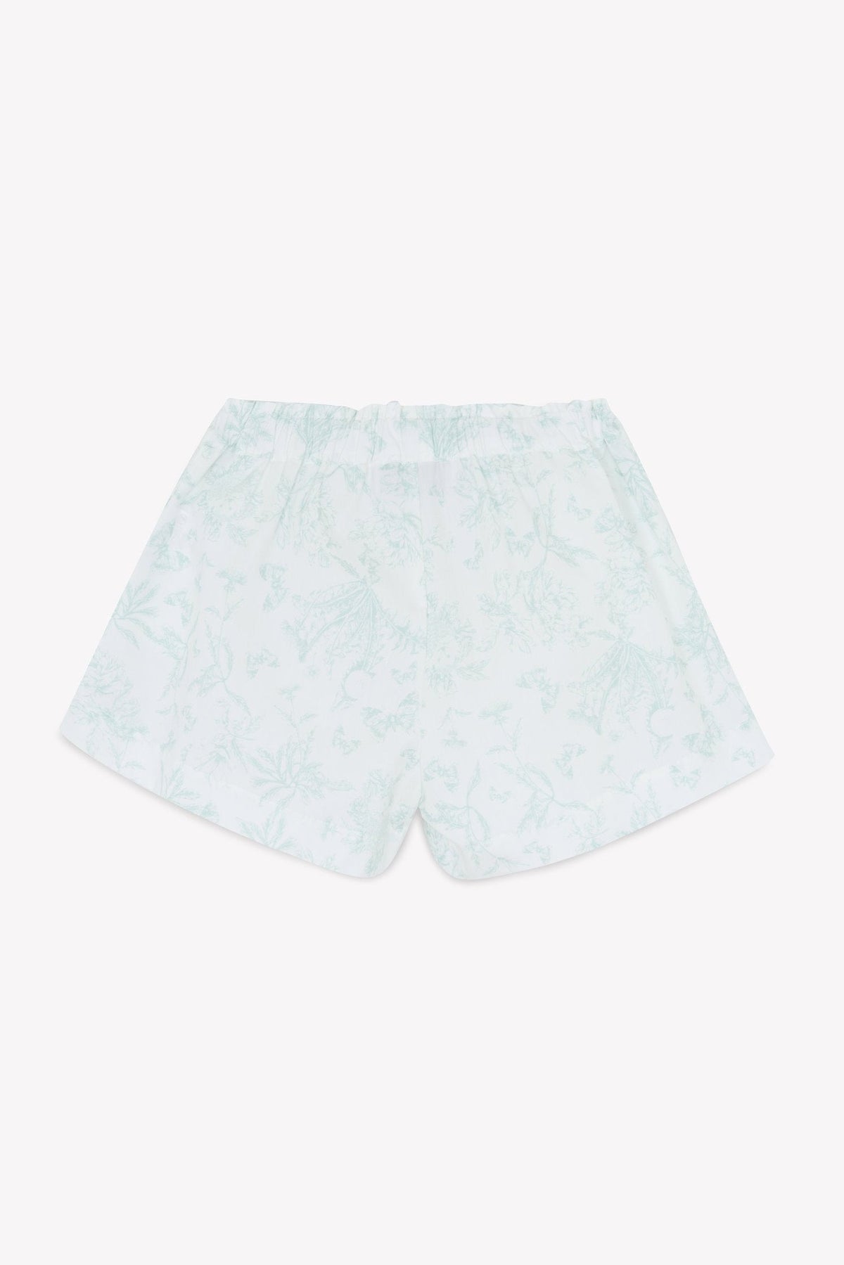 Ensemble court capsule estivale en coton - Vert d'eau