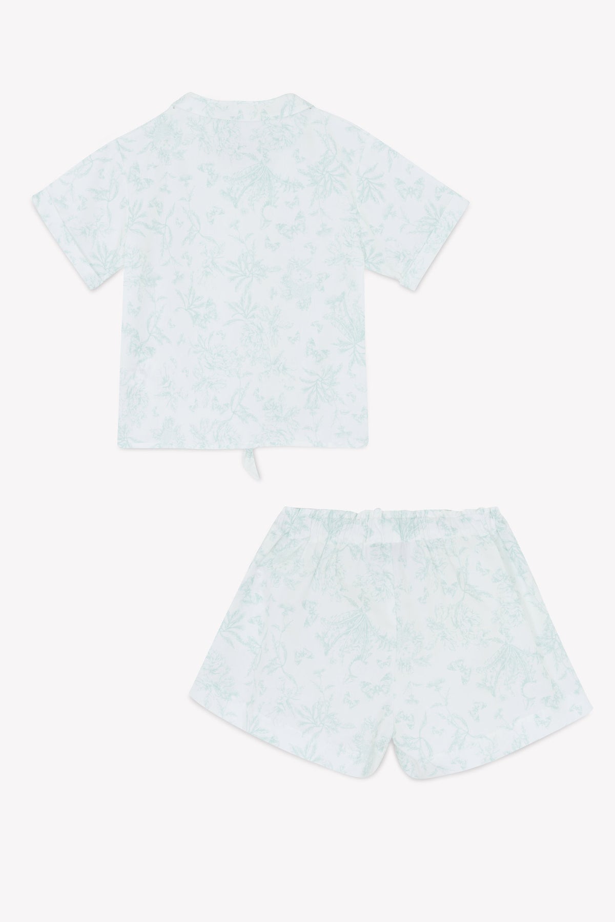 Ensemble court - Praline inspiration Toile de Jouy