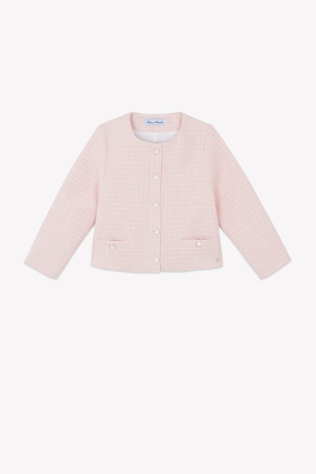 ZNO PICS // Veste - Rose poudré tweed