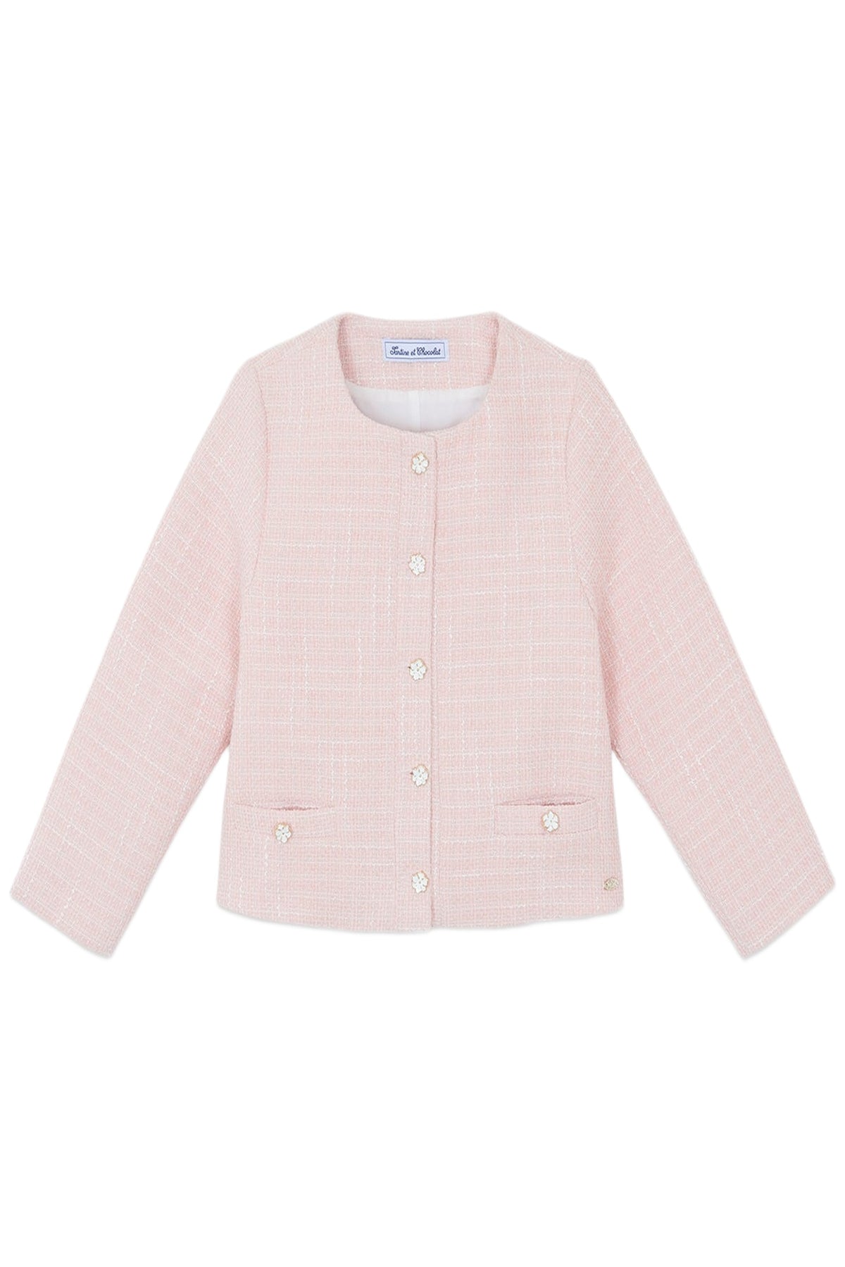 Veste - Rose poudré tweed