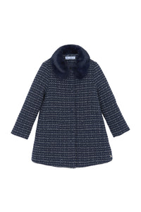 Manteau - Marine en tweed