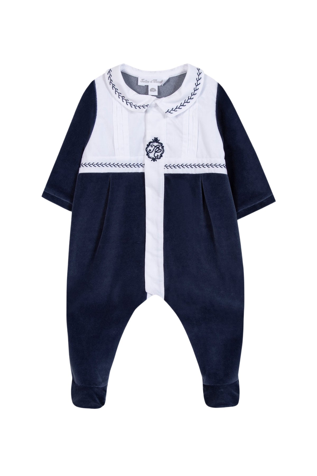 Pyjama - Marine plis religieux