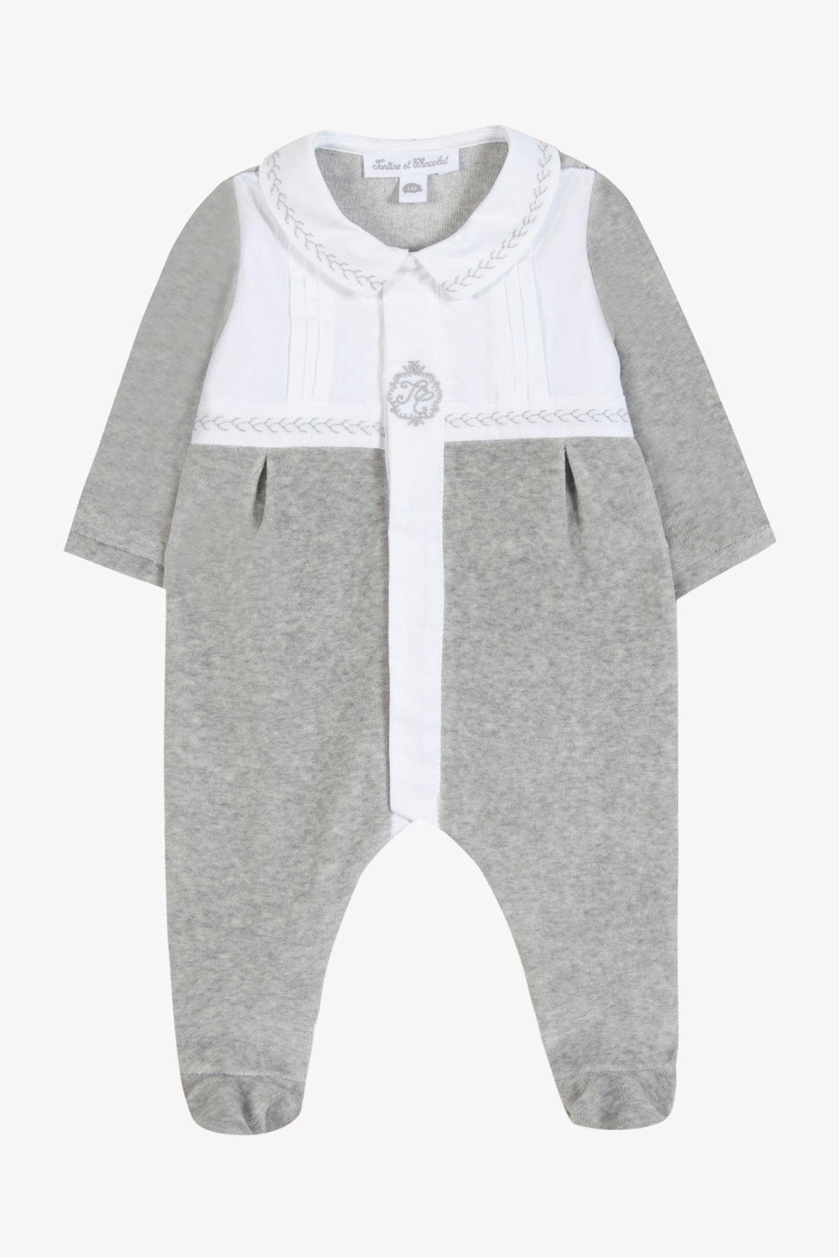 Gris Clair Chiné / Pyjama - Gris Chiné Plis Religieux