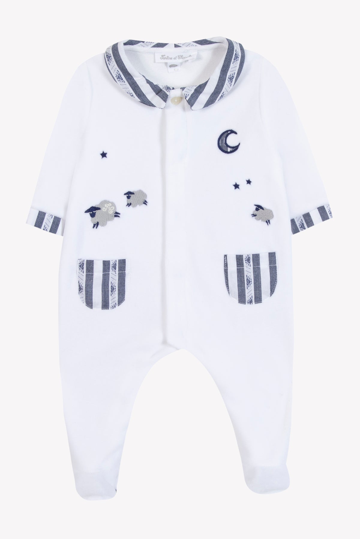 Marine / Pyjama - Marine Moutons