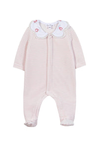 Pyjama - Rose pâle à rayures