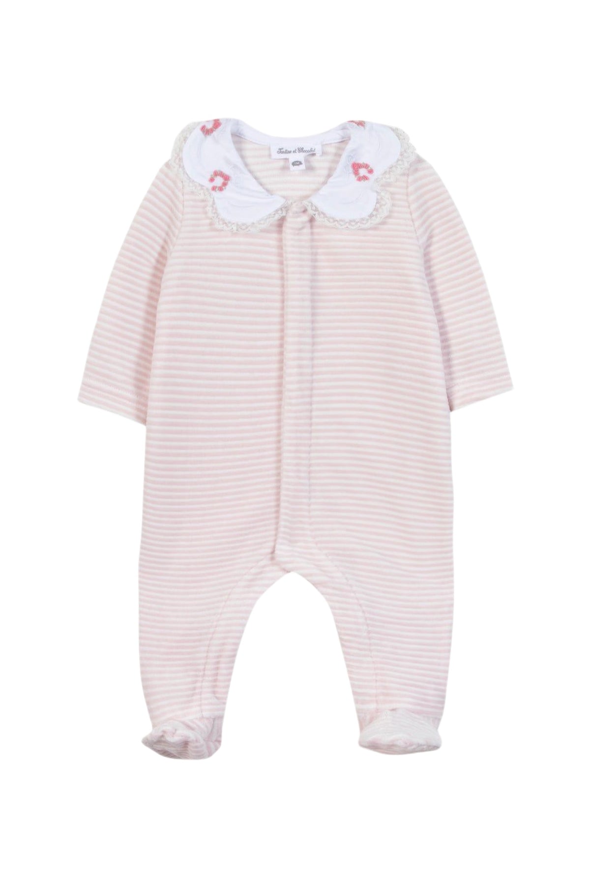 Pyjama - Rose pâle à rayures