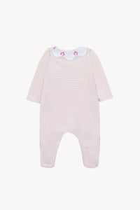 Combinaison longue - Ecru broderie mouton