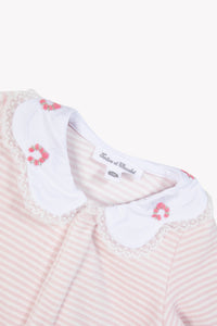 Combinaison longue - Ecru broderie mouton