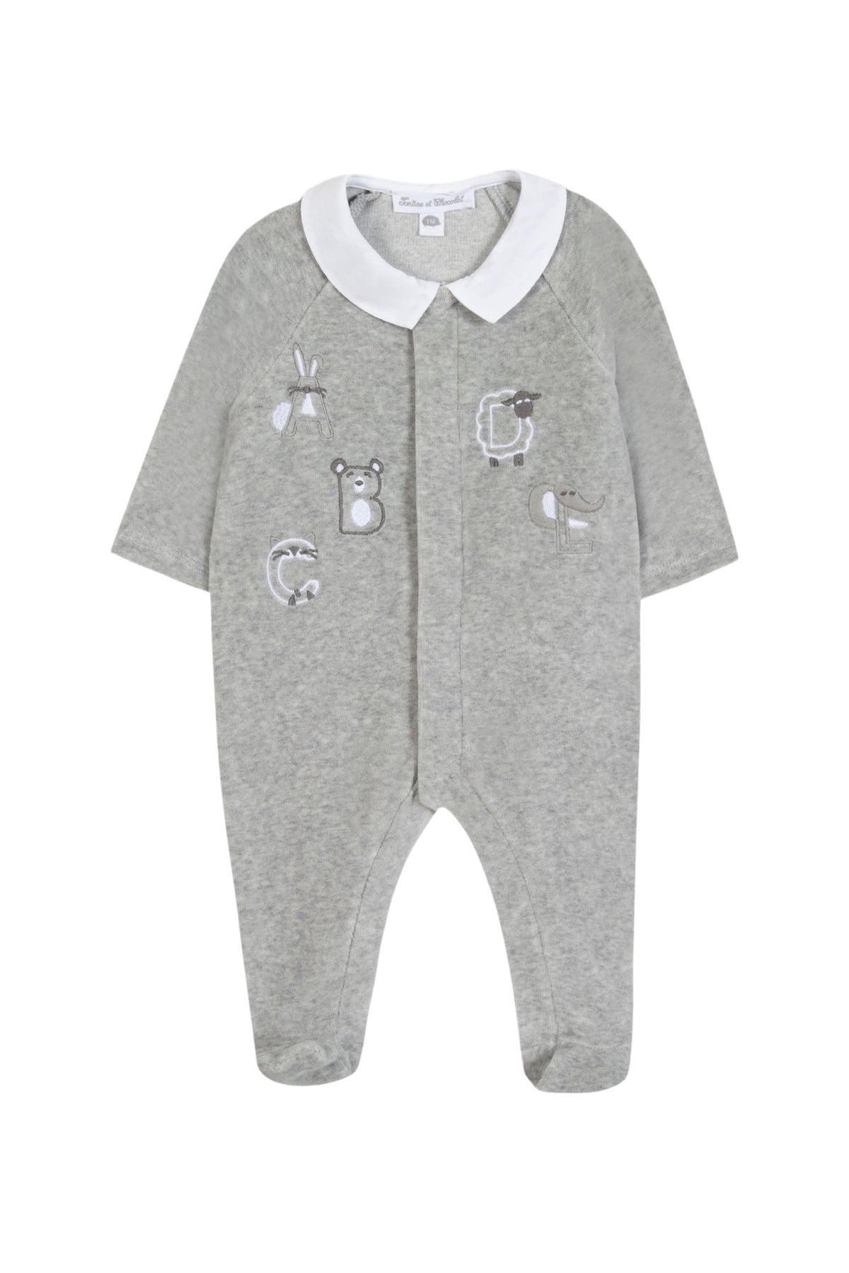 Pyjama - Gris chiné abécédaire