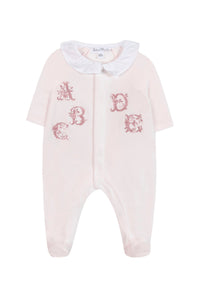 Pyjama - Rose pâle abécédaire