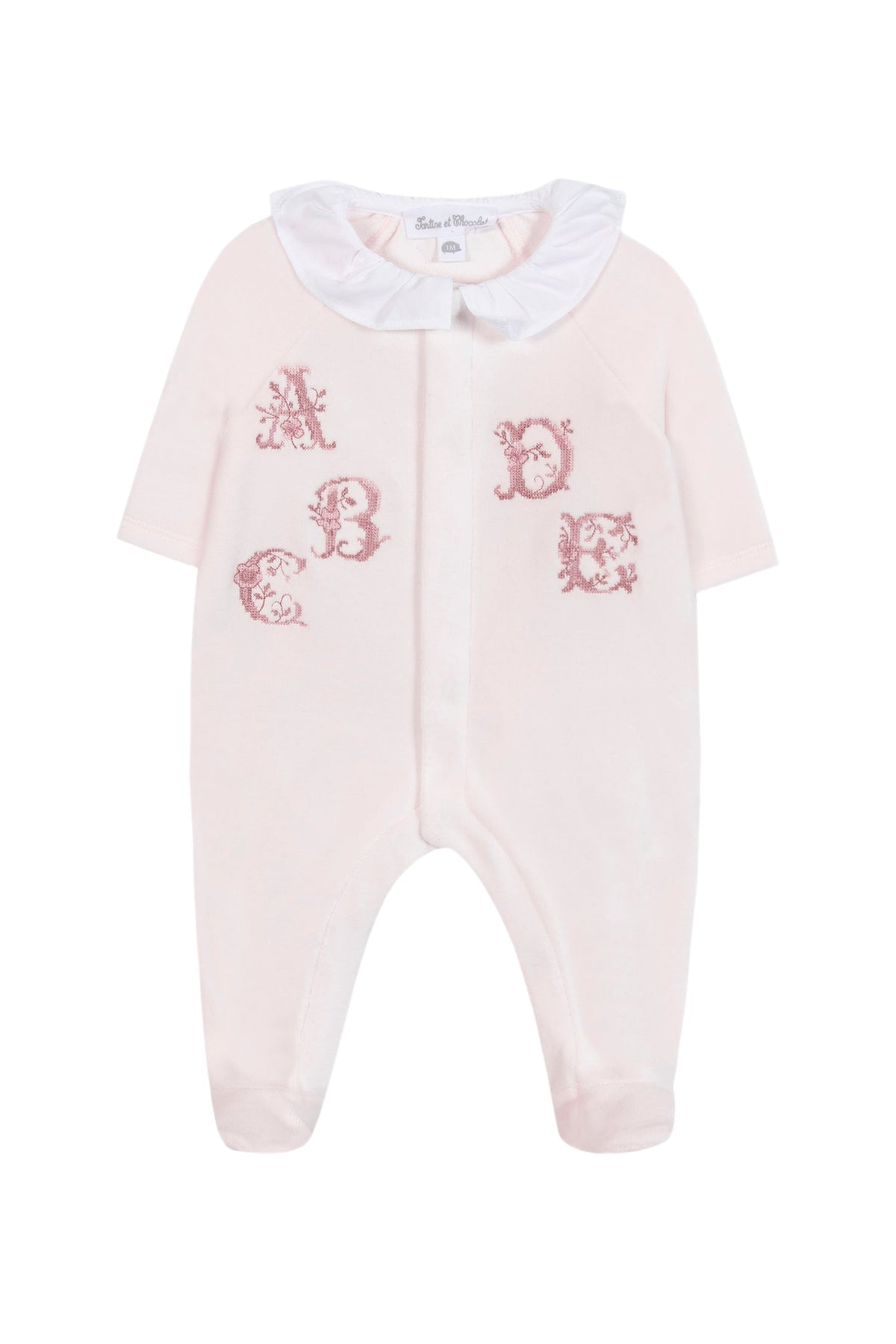 Pyjama - Rose pâle abécédaire