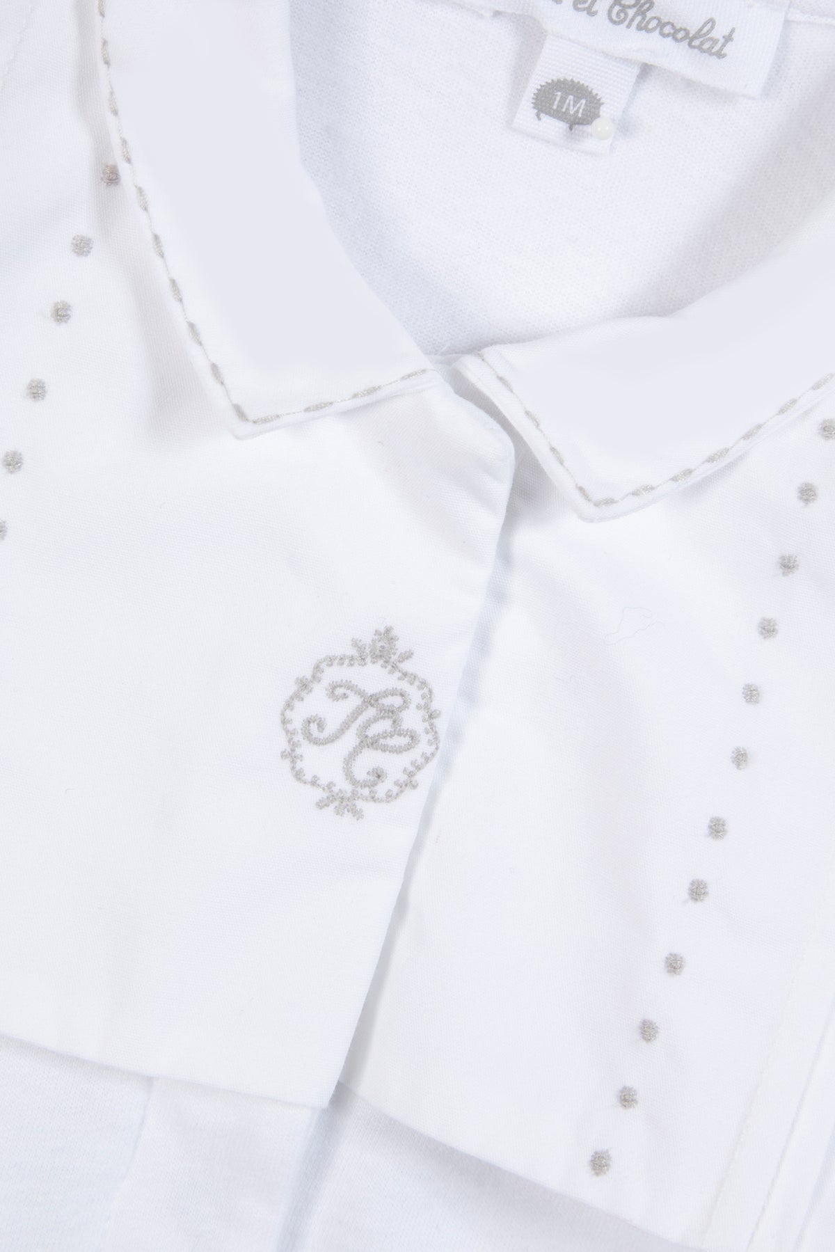 Pyjama - Gris clair col pointu