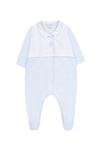 Pyjama nuit en coton - Bleu céleste