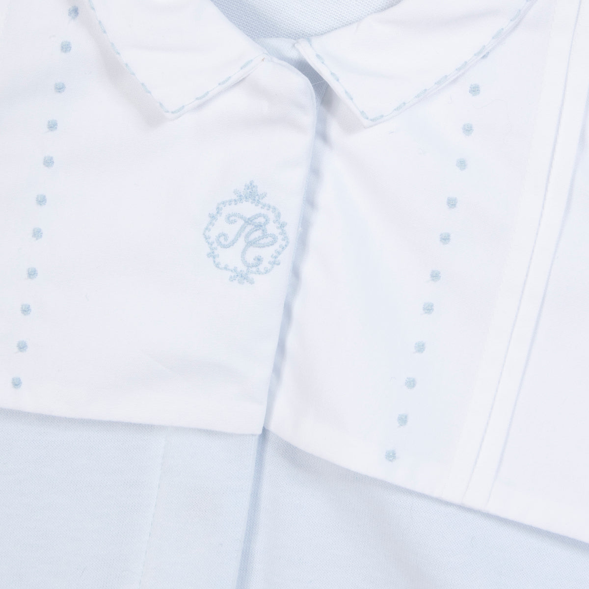 Pyjama - Bleu ciel col pointu