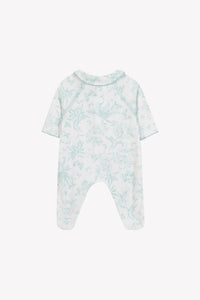 Pyjama nuit en coton - Vert d'eau
