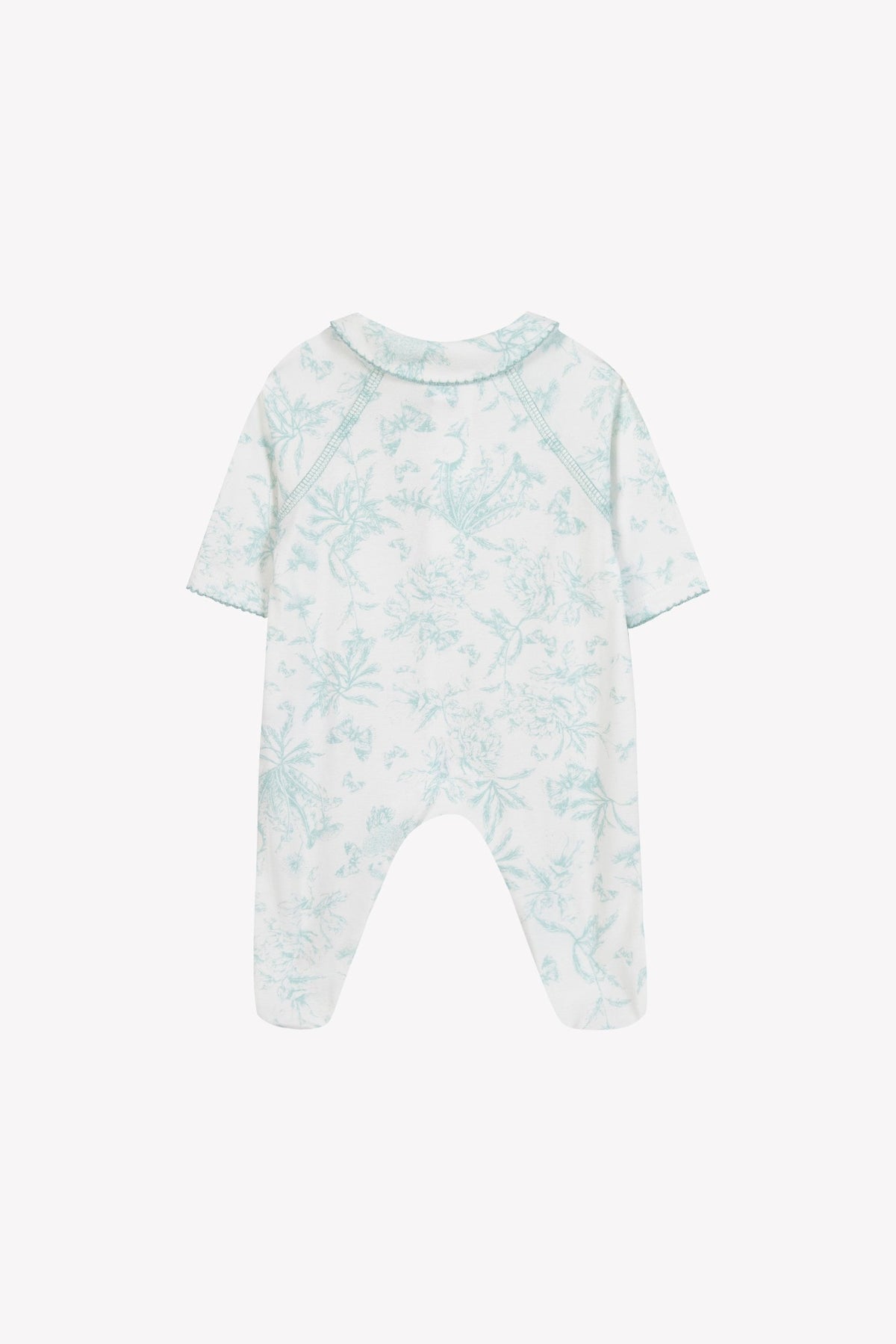 Pyjama nuit en coton - Vert d'eau