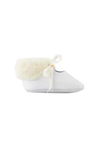 Chaussons jardin d'hiver en coton - Nacre