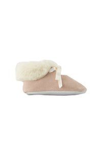 Chaussons - Rose pâle cuir