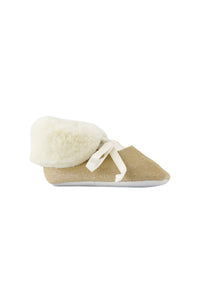 Chaussons - Or cuir