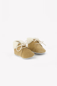 Chaussons douceur alpine en coton - Sable