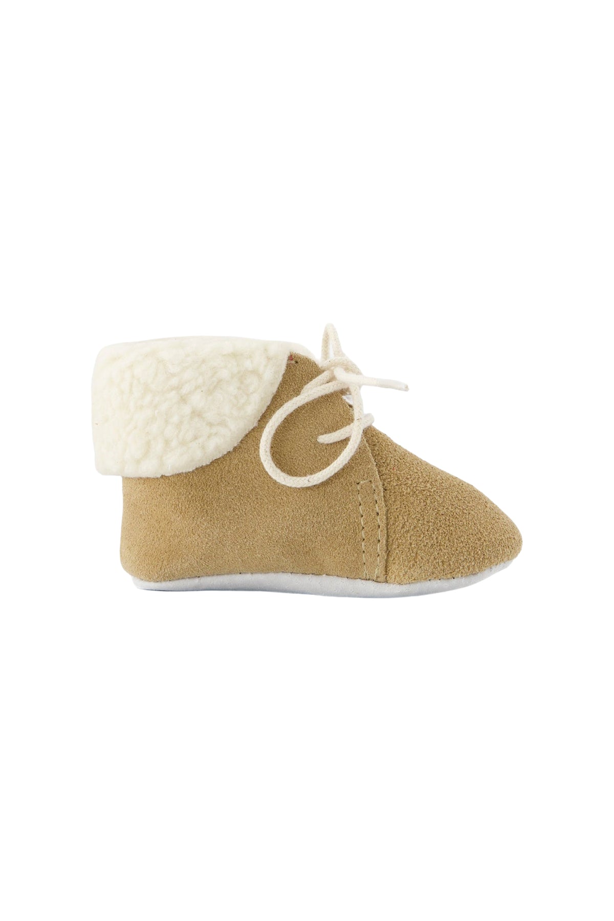 Chaussons douceur alpine en cuir - Sable