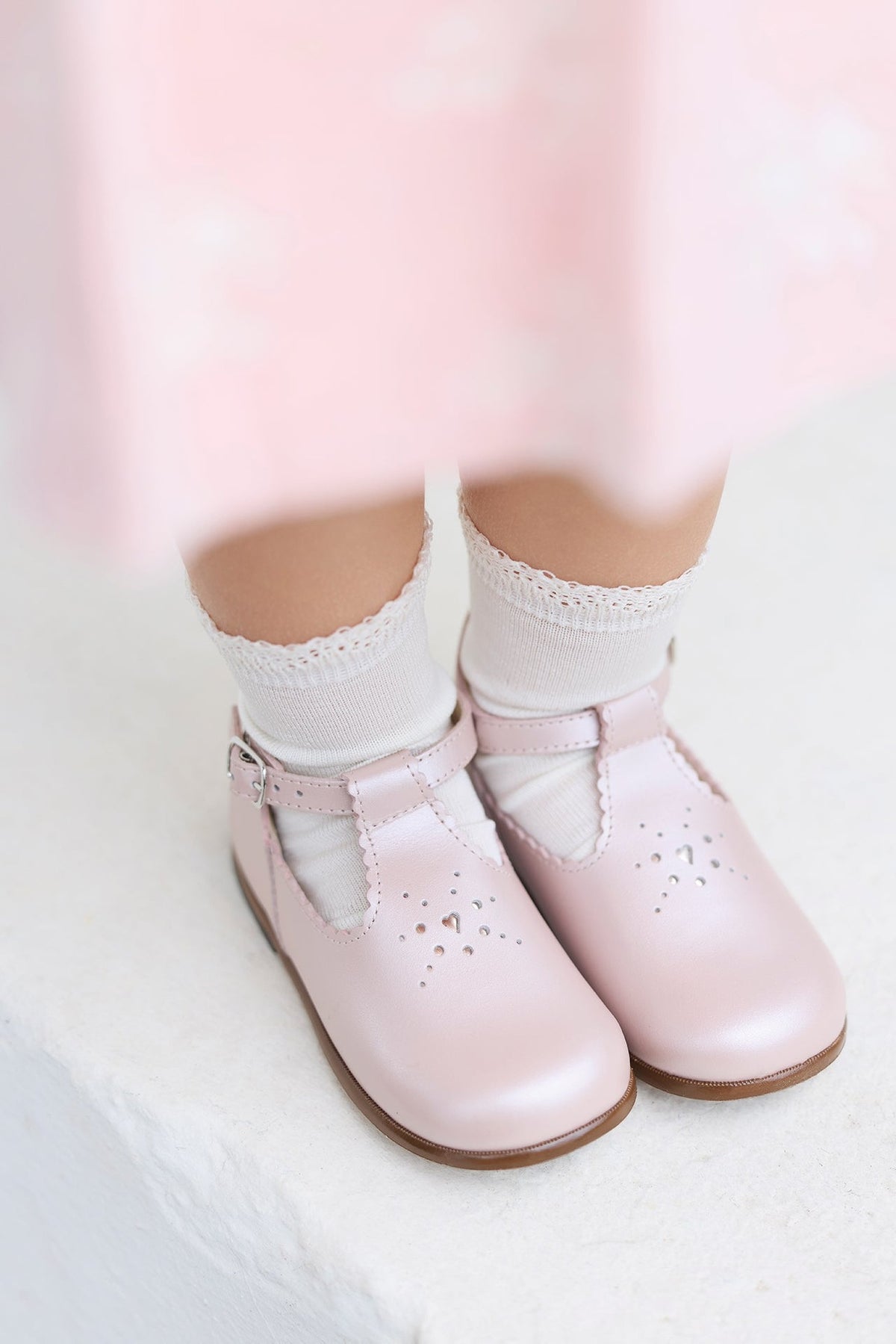 Babies à bride - Rose pâle