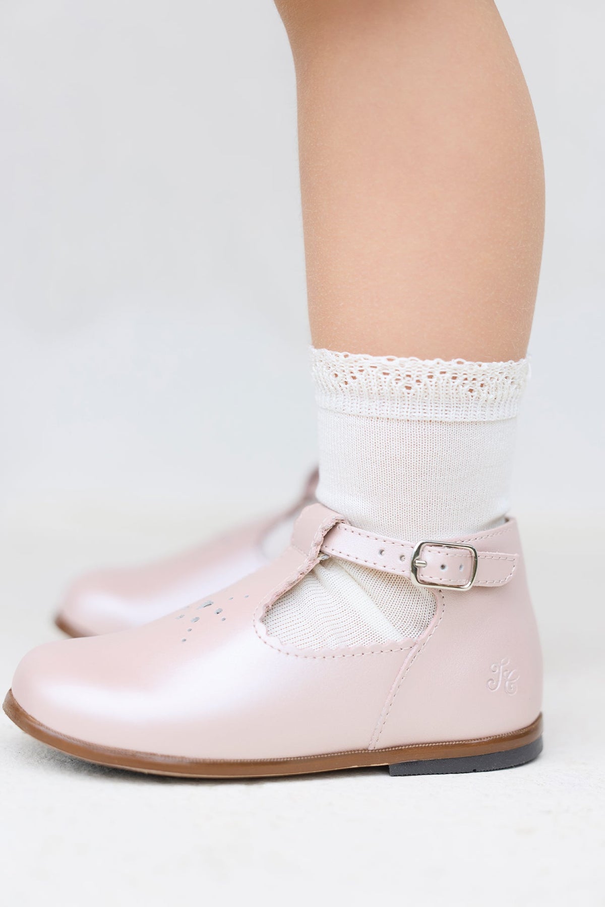 Babies - Rose pâle ajourés