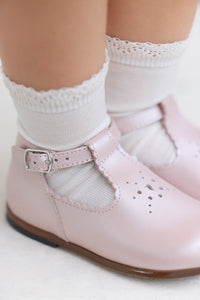 Babies - Rose pâle ajourés