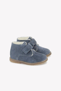 Bottes en laine - Bleu grisé