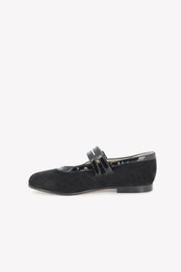 Ballerines en cuir - Noir